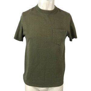 JE MORGAN X SONNY LABEL - MEN'S MEDIUM - OLIVE SHORT SLEEVE CREW NECK T-SHIRT